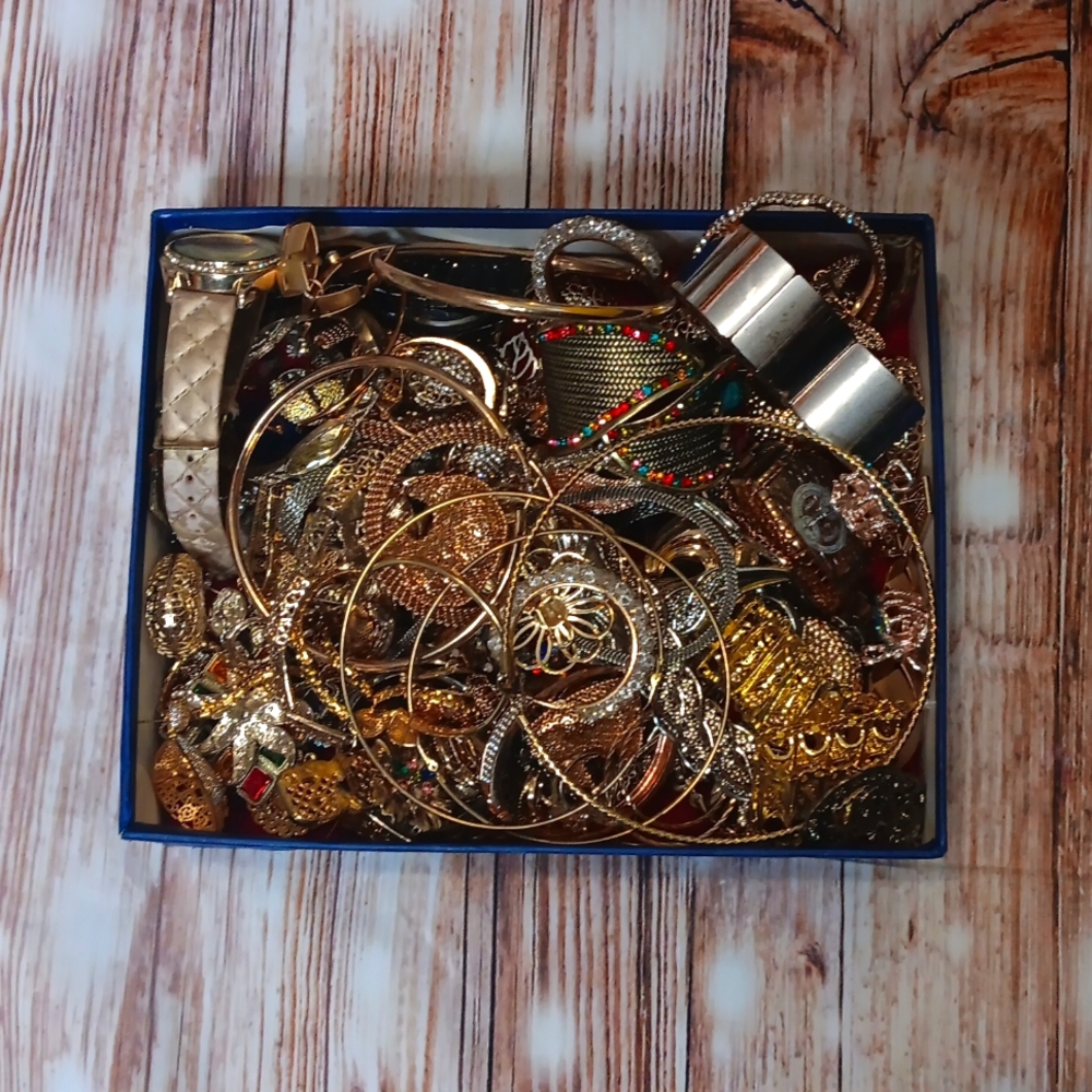 Necklaces, watches,bracelets, Broaches, and  rings